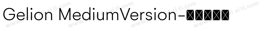 Gelion MediumVersion字体转换
